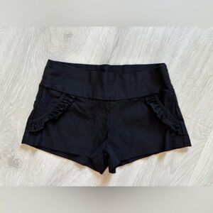 Ruffled mini hot pants
